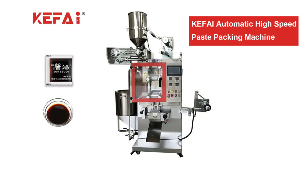 KEFAI жоғары жылдамдықты автоматты паста роликті орау машинасы соя соусы